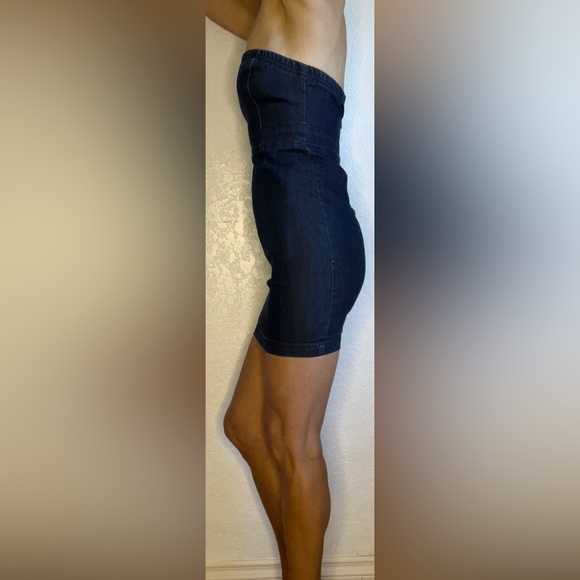 Forever 21 Strapless Blue Denim Mini Dress (S) - Picture 5 of 15